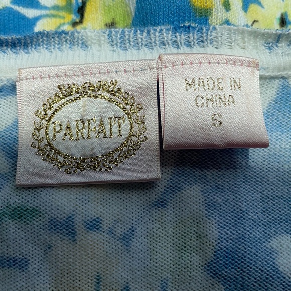 Parfait Blue & Yellow Floral Print Cardigan - Picture 7 of 9